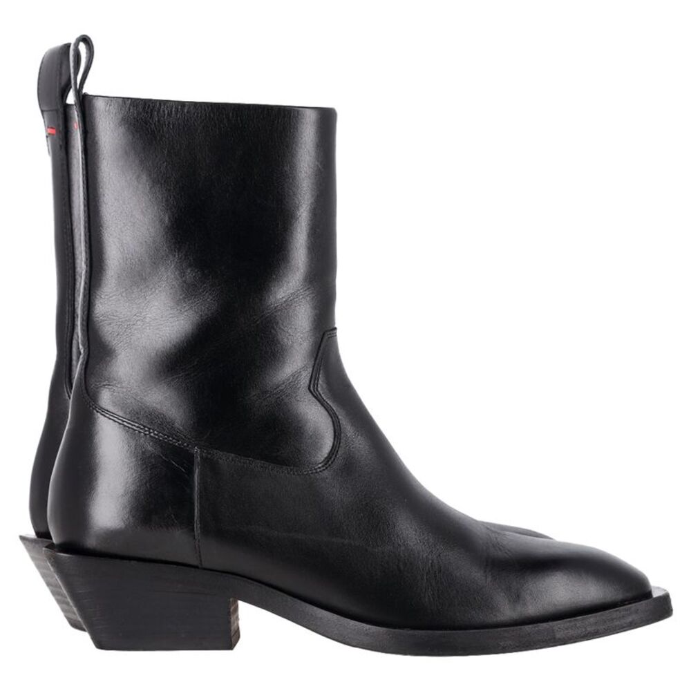 Aeyde Luis Ankle Boots in Black Leather